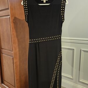 MICHAEL Michael Kors Black Dress with Gold Studs